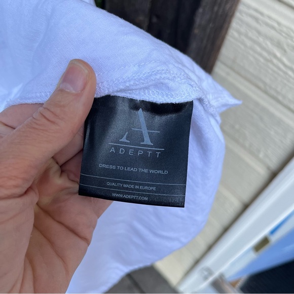 Adeptt 100% Linen Button Down Hooded Lightweight Cardigan Jacket In White Sz S - Picture 6 of 11